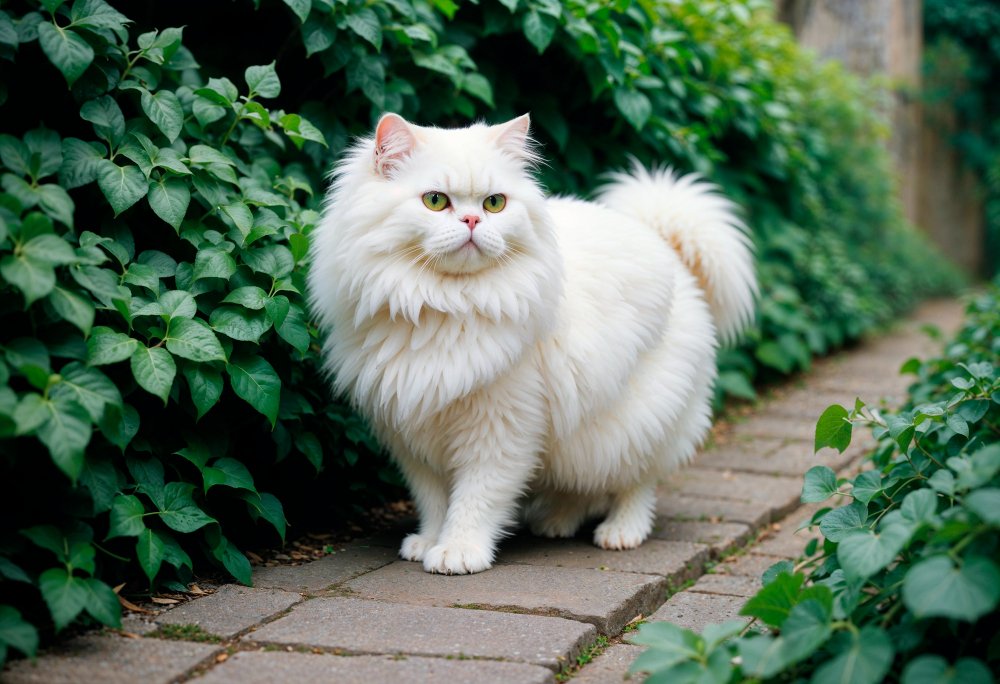 Happy Persian Cat pet care